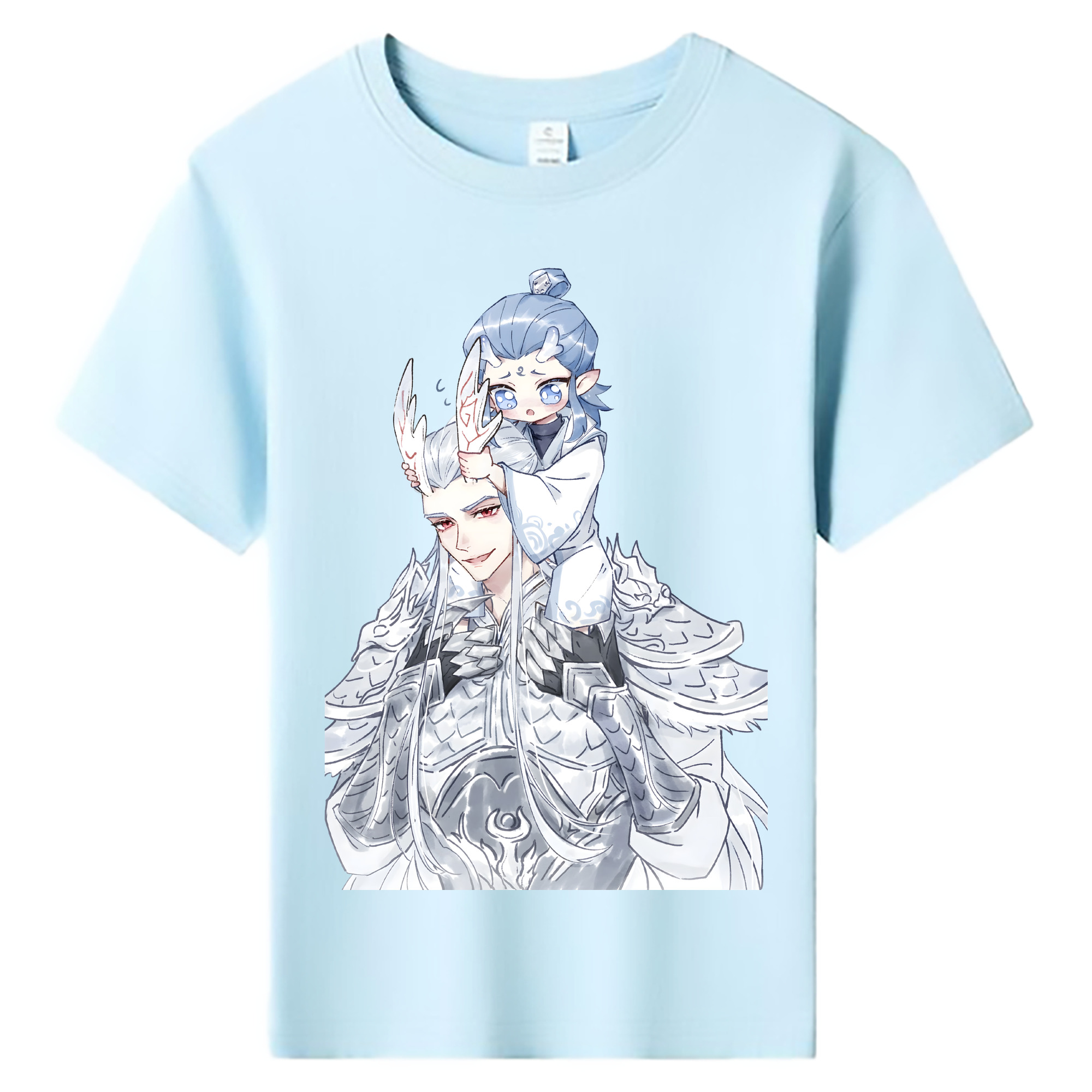 （画像用） Ne Zha 2 ナタ 魔童の大暴れ 綿100％キッズTシャツ（フロントプリント）
